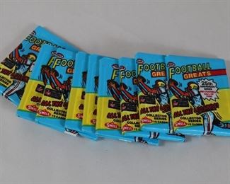 091 Lot Of 9 Sealed Packs Of 1988 Swell NFL Football Greats Cards 10 Cards Per Pack