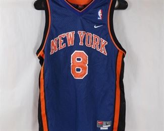 097 Team Nike Latrell Sprewell Mesh New York Knicks Jersey Size Youth Large