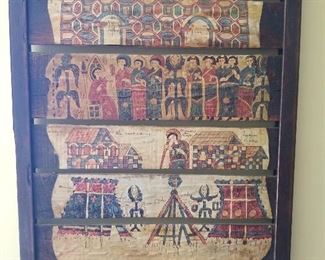 Decorative religious wall panel