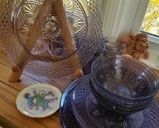 Assorted Luminarc Durand glass dishes
