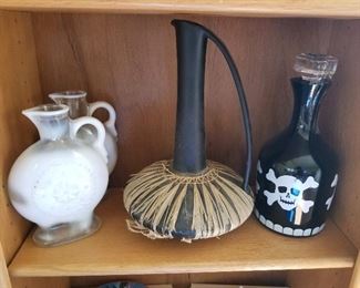 Assorted flasks & decanters