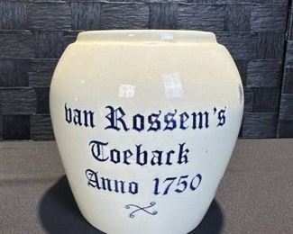 9918 Vintage Van Rossems Toeback Anno 1750 Tobacco Jar Humidor