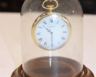 Elegant Majestime Pocket Watch in Clear Glass Dome