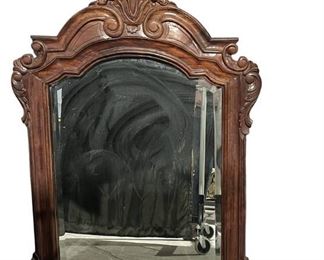 Elaborately Carved Vintage Wall Mirror