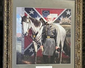 General Lee and Traveller Collectible Framed Print by Michael Gnatek