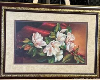 Magnolias Bouquet Framed Picture