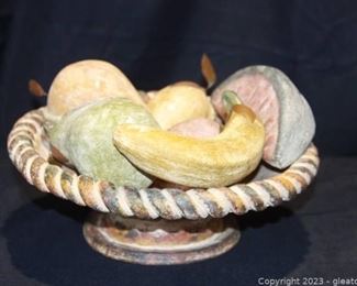 Mid Century Modern Terracotta Fruit Bowl