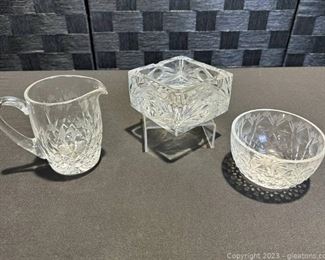 Three Piece Crystal Lot