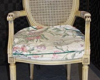 Vintage Cane Back Arm Chair