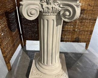 White Pillar Pedestal Display Stand