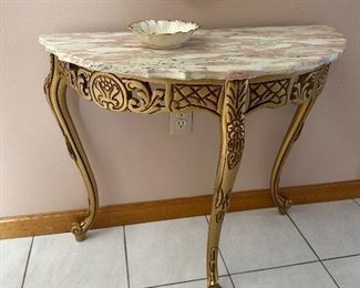 Marble top Side table