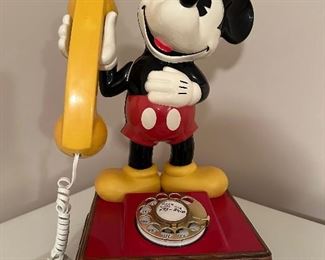 Mickey Mouse Rotary dial phone