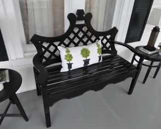 Beautiful Grandin Road furniture and plants