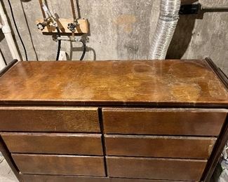 Six drawer dresser, needs some TLC