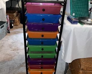 Nice rolling craft cart