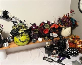 Large selection of Halloween decorations