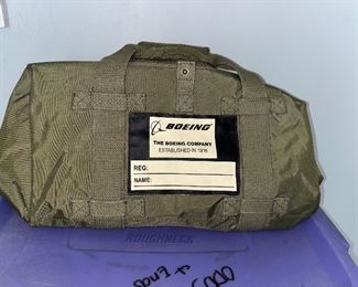 Boeing canvas duffel bag