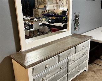 Dresser with mirror