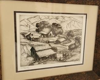 Foothill Ranch (Ojai) by Cornelis Botke, 2nd edition, 26/50 SOLD