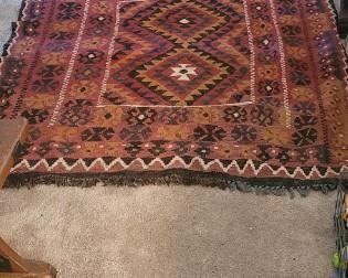 Woven rug/tapestry probably Mexican SOLD