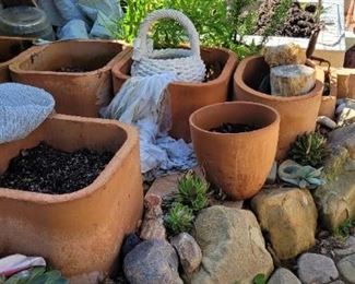 Lots of clay pots