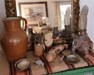 Mexico mirror SOLD. Green lockers SOLD. Figurines SOLD