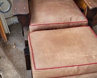 Rustic Monterey Style Chair with Ottomon SOLD