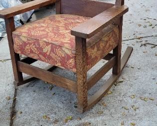 Antique oak rocking chair SOLD