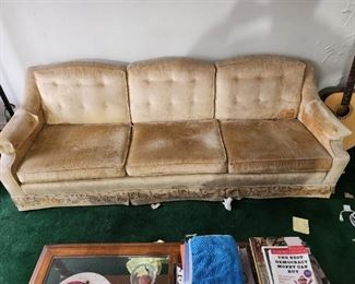 Couch, cheap. Heck, I'd probably pay you $2 to haul it off.
