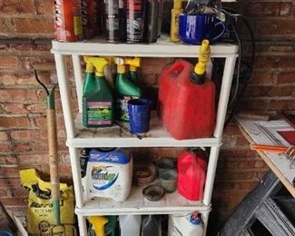 Misc bottles. LOTS of weed killer.