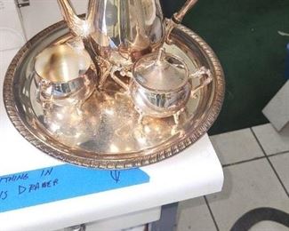 Silver tea set