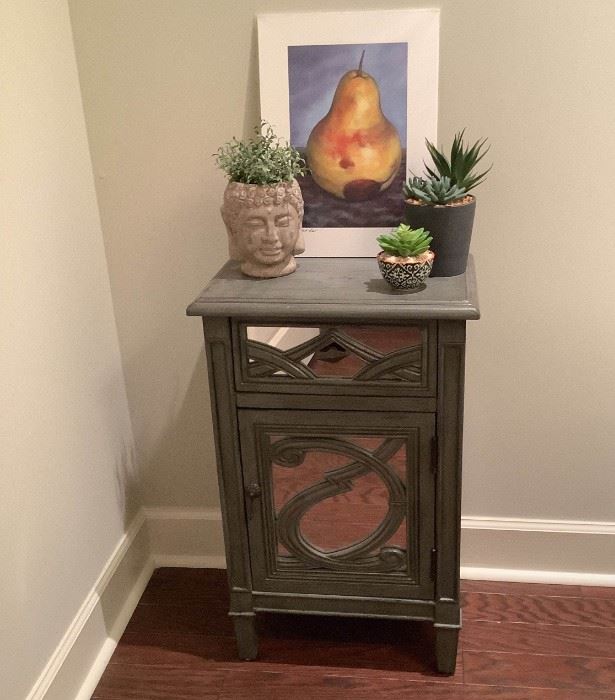 Blue Mirrored Cabinet