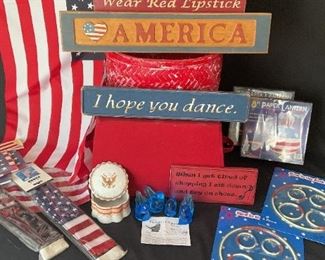 Red, White, Blue Decor