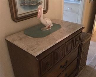 Gorgeous marble top dresser.