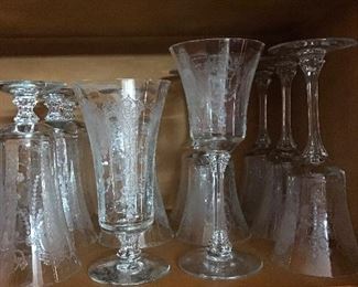 From the early 30’s Heisy stemware