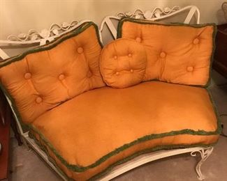 Wrought iron corner seating from the 60’s