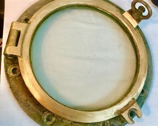 Brass and glass Ships port hole window 