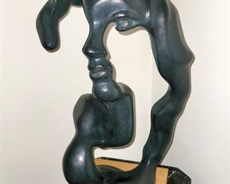 "Portrait of a Woman" sculpture by Klara Sever