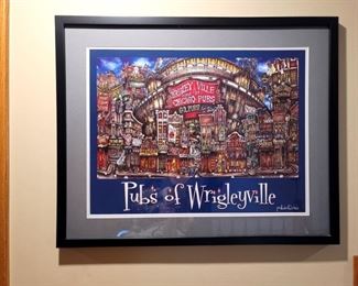 Pubs of Wrigleyville framed art