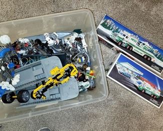 Legos. Model Hess trucks