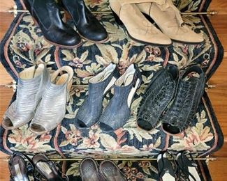 Upper left Ugg boots. Upper right Franco Sarto boots. All shoes mostly 8-9. Paul Green...