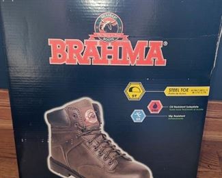 Brahma steel toe boots new in box