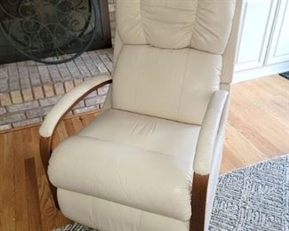 White leather Recliner 