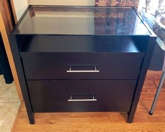 Tv console with two drawers
