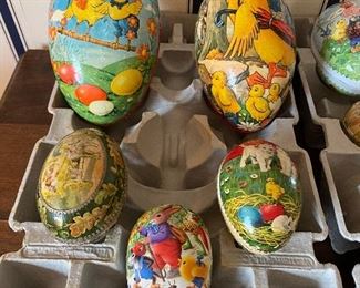 Paper Mache eggs from West Germany