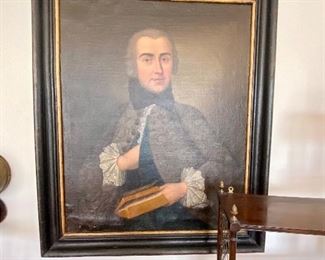 Circa Pre  1822 Oil painting on canvas
Subject of Colonial portrait
Lt John Orr 