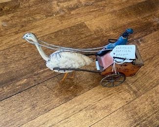 Lehmann Ostrich drawn cart