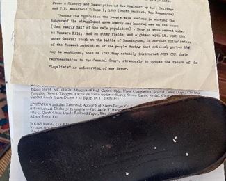 Information on Oil Painting 
Subject Lt John Orr
included subject shoe insole!