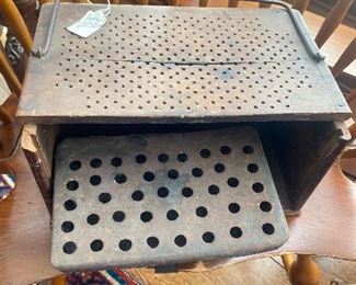 Antique foot warmer