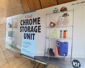 Chrome storage unit